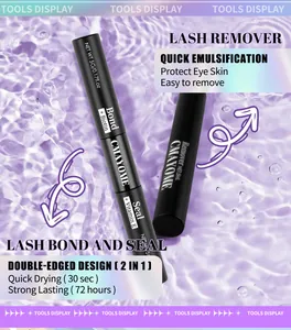 2-in-1 lash bond and seal with remover set, featuring biotin and vitamin E for eyelashes