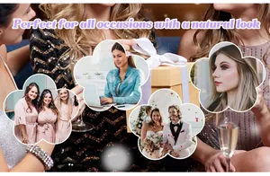 Natural 30D/40D DIY cluster lash extensions perfect for office, party and wedding wear