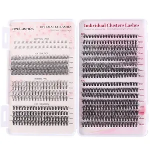 Set extension ciglia finte fai da te con ventagli volume 20D 30D 40D 5-16mm