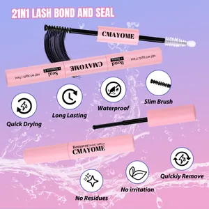 Lash bond and seal dual-ended tube with biotin and vitamin E for lash extension