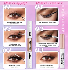 Details zum Wimpernverlängerungs-Set mit Kleber, Versiegelung und Entferner