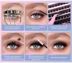 Tutoriel étape par étape pour appliquer des faux cils individuels avec colle et pince