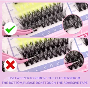 Guida su come prelevare correttamente le ciglia a ciuffetti con pinzette rosa