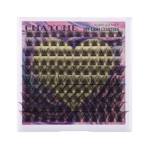 Kit d'extensions de cils DIY volumineux et soyeux en longueurs de 10mm à 18mm