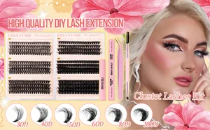 Details zum DIY Wimpernverlängerungs-Set mit Bond, Versiegelung, Entferner und Pinzette