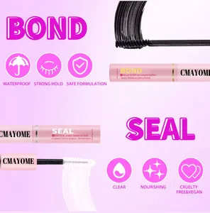 Strong hold waterproof lash bond and seal duo for DIY eyelash extensions application