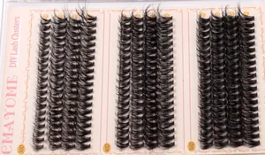 DIY Cluster Wimpern Set mit 30D 40D 50D Dichte und 10-16mm Länge in der Box