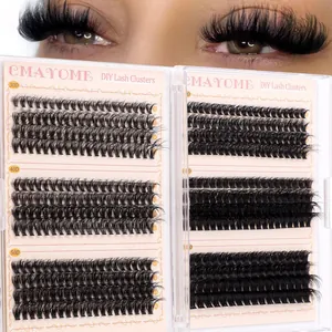DIY Lash Clusters Set mit 30D-50D Volumen-Extensions in den Längen 10-16mm