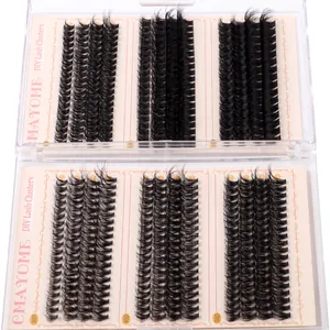 DIY Wimpernextensions Set mit 30D 40D 50D Einzelwimpern in 10-16mm Länge