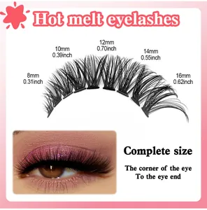 Guida alle taglie per ciglia finte individuali DIY con lunghezze da 8mm a 16mm per il trucco