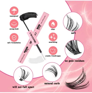 Detailed view of dual-ended eyelash bond and seal with biotin and vitamin E nutrients