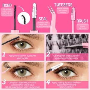 Detaillierte Schritt-für-Schritt-Anleitung für DIY-Wimpern mit Bond-, Seal- und Pinzette