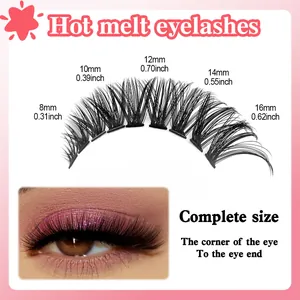 DIY cluster lashes set with 216 clusters featuring natural curl and multiple lengths