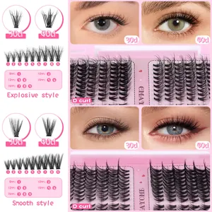 Wimpern-Set mit 30D und 40D Locken in 8-16 mm Länge für ein professionelles Makeup-Ergebnis