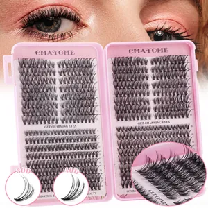 DIY cluster wimpers set 30D 40D natuurlijke wimperstukjes extensions mix 8-16mm