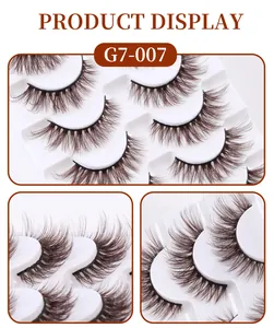 Macro detail of multi-layered brown curly eyelashes showing dense texture and volume