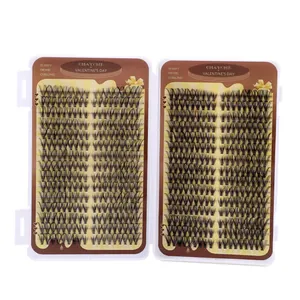 Mix lengths 10-18mm fluffy dense curling false eyelashes in a white book storage box