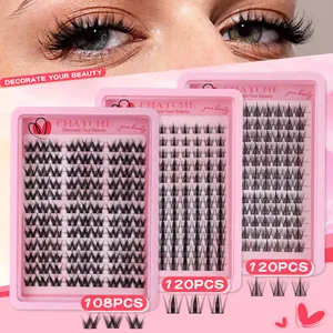 Gedetailleerde vergelijking van DIY-clusterwimperkits met trays van 108 en 120 stuks
