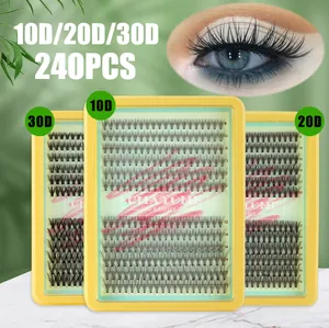 DIY individual lash kit with 240 clusters in 8-16mm lengths for a natural volume look