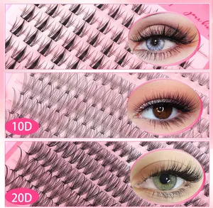 Gedetailleerde vergelijking van 10D en 20D wimperclusters met resultaten op het oog