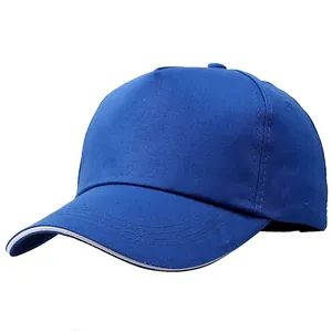 Unisex Cotton Adjustable Baseball Cap Solid Color Sun Protection Outdoor Sport Hat For Men Women Basic 5-Panel Design