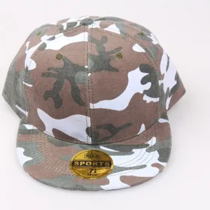 Gorra snapback clásica de camuflaje con visera plana para deportes al aire libre talla 58cm