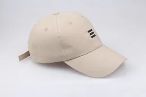 Detailed embroidery stripes on adjustable khaki large-size baseball cap for men