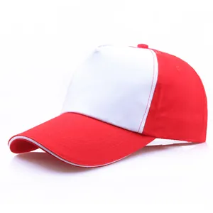 Two-Tone Cotton Twill Baseball Cap Adjustable Blank Sun Hat For Men Women Outdoor Sport Casual Contrast Color Headwear