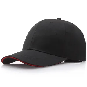 Unisex Casual Baumwolle Twill Baseball Kappe Verstellbar Blank Einfarbig Sport Sonnenhut Mit Sandwich Krempe Für Damen Herren Outdoor