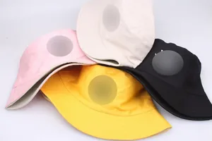 Chapeaux bobs classiques en coton de plusieurs couleurs avec broderie de feuilles