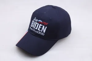 Détail de la casquette Biden 2020 bleu marine avec broderie de haute qualité