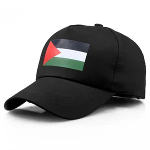 Verstellbare Baseballkappe Aus Baumwolle Mit Palästina Flagge Druck Lässiger Outdoor Sonnenschutz Sporthut Für Damen Herren