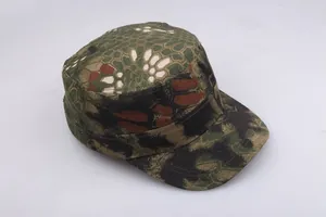 Detailed view of the durable Kryptek camouflage pattern on tactical patrol cap