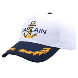 Berretto da Baseball Nautico Capitano Navy in Cotone Ricamato con Ancora Cappello First Mate per Uomo Donna Viaggio all'Aperto