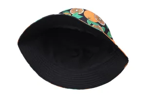 Cappello a secchiello creativo con stampa di arance per la protezione solare all'aperto