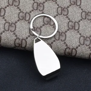 Silver Zinc Alloy Bottle Opener Keychain Smooth Mirror Metal Key Ring For Men Women Portable Beverage Opener Tools Daily Use Gift