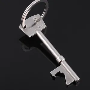 Creative Key Shaped Metal Bottle Opener Keychain Zinc Alloy Portable Beer Cap Lifter Tool For Men Women Gift