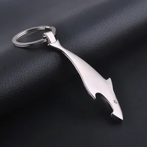 Metal Shark Keychain Bottle Opener Zinc Alloy Key Ring Creative Animal Shape Pendant For Men Women Outdoor Daily Gift