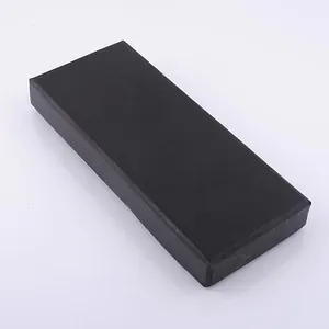 Premium black cardboard gift box with matte textured finish and minimalist rectangular design
