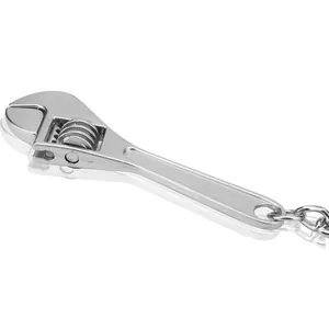Mini Chiave a Rullino Portachiavi in Lega di Zinco Argento Strumento Metallo Ciondolo Anello Chiave per Uomo Donna Regalo Creativo