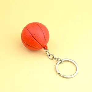 Llavero de Aleación de Zinc Tema Deportivo Baloncesto Fútbol Pelota de Tenis Colgante Accesorios para Bolsos Anillo Plata Regalo para Estudiantes Fans