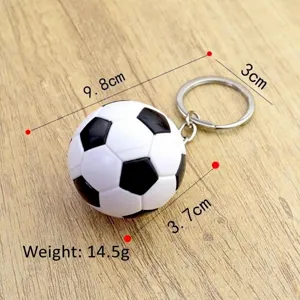 Creatieve Mini Voetbal Sleutelhanger Acryl Voetbal Sleutelring Sport Souvenir Tas Hangend Auto Sleutelhanger Cadeau
