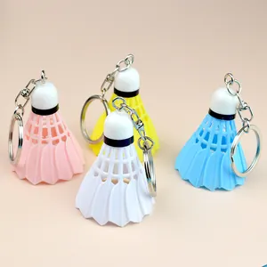 Simulation Badminton Shuttlecock Keychain Creative Sports Mini Shuttlecock Keyring Pendant For Sports Fans Gift