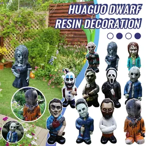 Gruselige Garten-Zombi-Gnome-Sammlung inspiriert von klassischen Horrorfilmfiguren