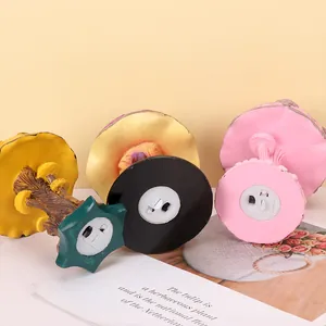 Colorful mushroom night light desk ornaments with toggle switch and battery base