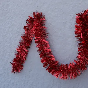 Guirlande scintillante de fête rouge pour Noël et décorations de scène et mariage
