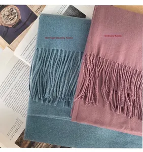 Comparison showing 160 high-density scarf fabric versus ordinary texture