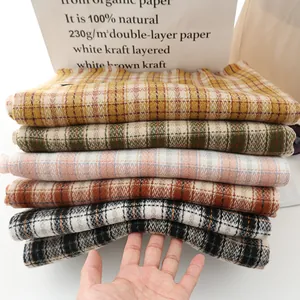 Elegant houndstooth pattern scarves in various colors made of soft cashmere-like fabric