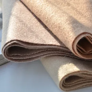 Soft camel and beige faux cashmere scarves with elegant tassels for autumn and winter