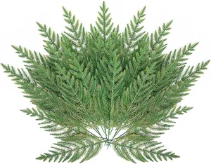 Artificial Norfolk Pine Branches Frosted Green Pine Needles For Christmas Wreath DIY Home Holiday Festive Decoration